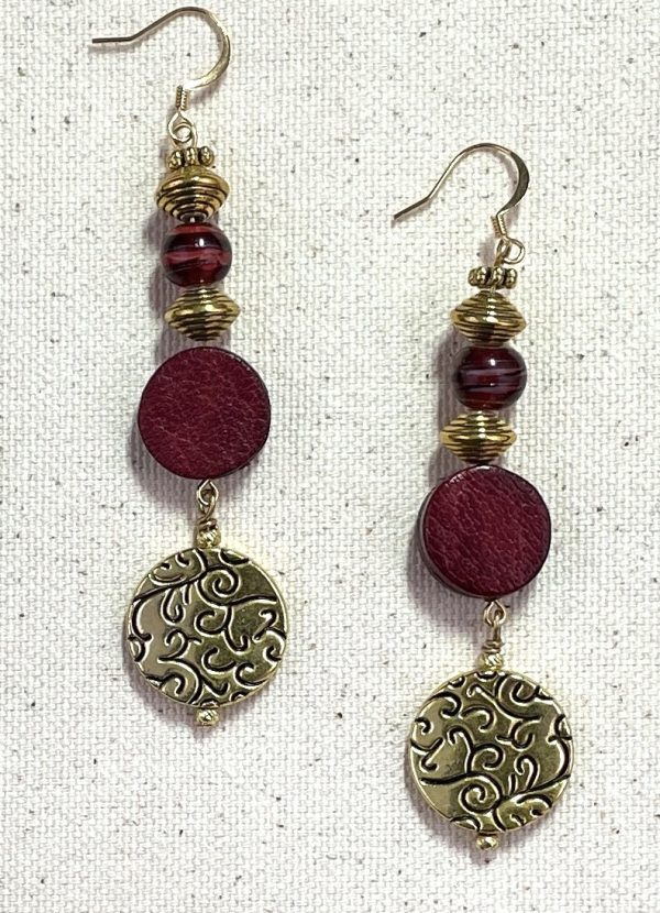 Product Image and Link for Leather Earrings – small