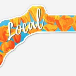 Product Image and Link for Nevada County Outline 7″ Sticker.