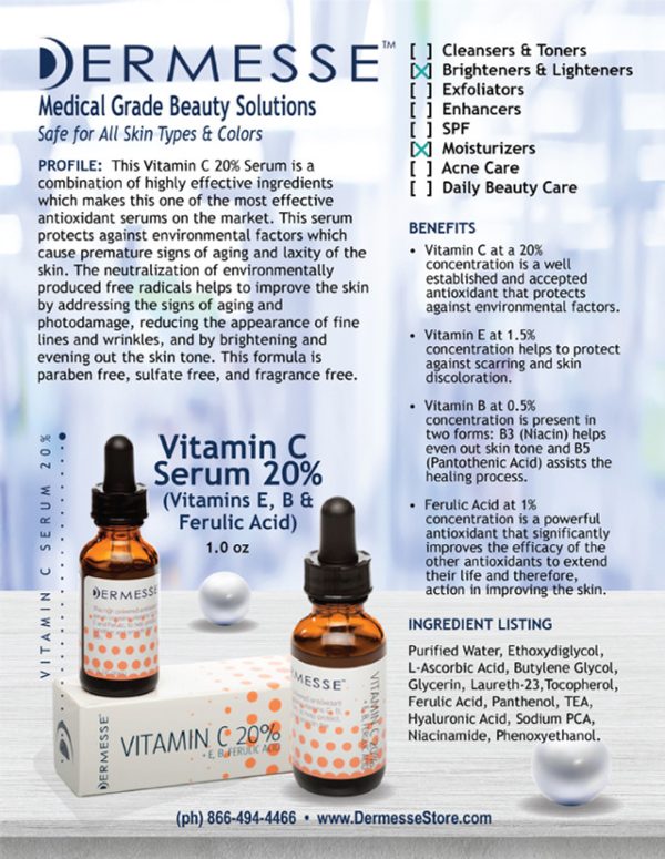 Product Image and Link for Dermesse 20% Vit. C Serum