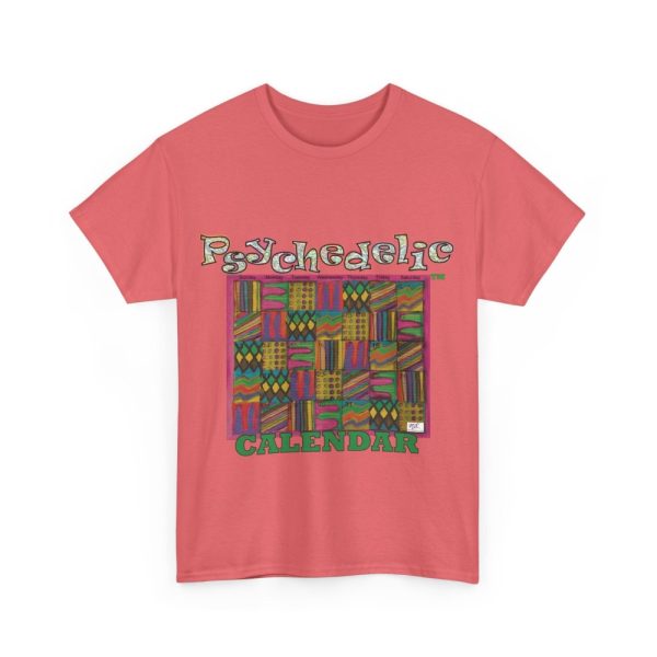 Product Image and Link for Unisex Heavy Cotton Tee:  “Psychedelic Calendar(tm)” – Garden(tm)