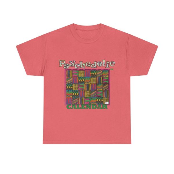 Product Image and Link for Unisex Heavy Cotton Tee:  “Psychedelic Calendar(tm)” – Garden(tm)