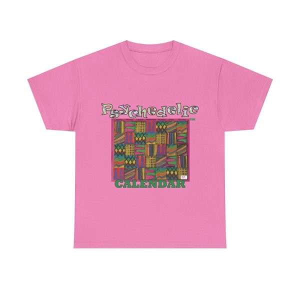Product Image and Link for Unisex Heavy Cotton Tee:  “Psychedelic Calendar(tm)” – Garden(tm)
