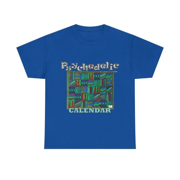Product Image and Link for Unisex Heavy Cotton Tee:  “Psychedelic Calendar(tm)” – Chilled(tm)