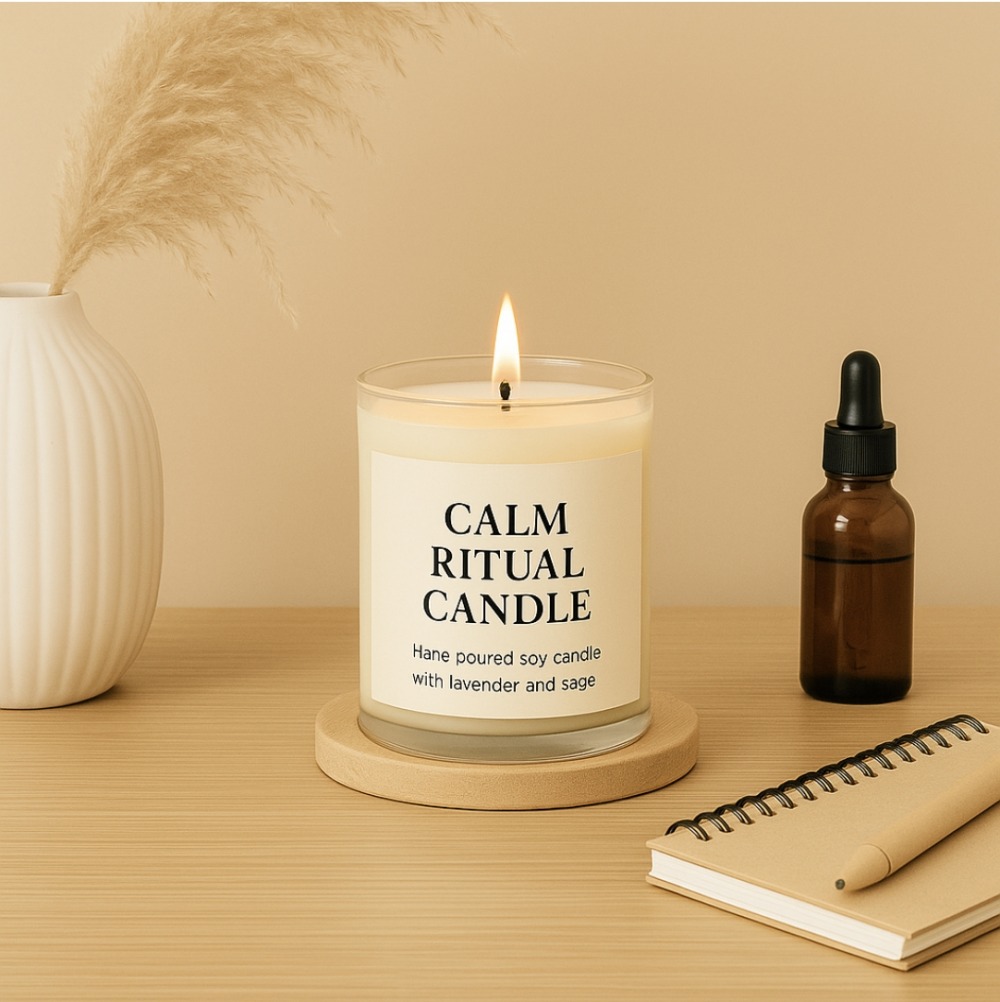 Calm Ritual Candle: Set the mood for clarity, calm, and intention ...