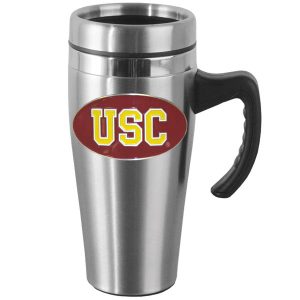 Product Image and Link for USC Trojans Steel Travel Mug w/Handle