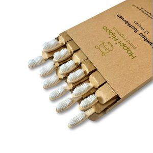 Product Image and Link for Hippotanicals Bamboo Toothbrushes – Set of 12