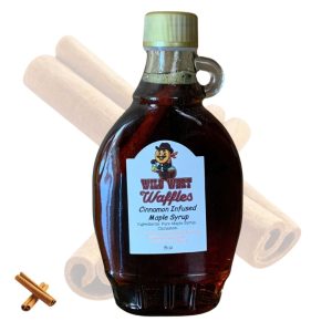 Product Image and Link for Wild West Waffles Cinnamon Infused Maple Syrup