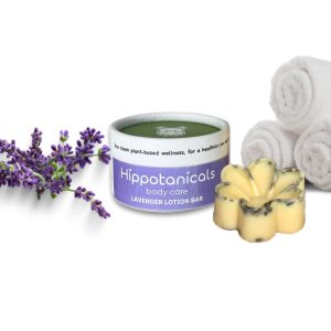 Product Image and Link for Hippotanicals Lavender Lotion Bar – Flower Shaped – 1 oz
