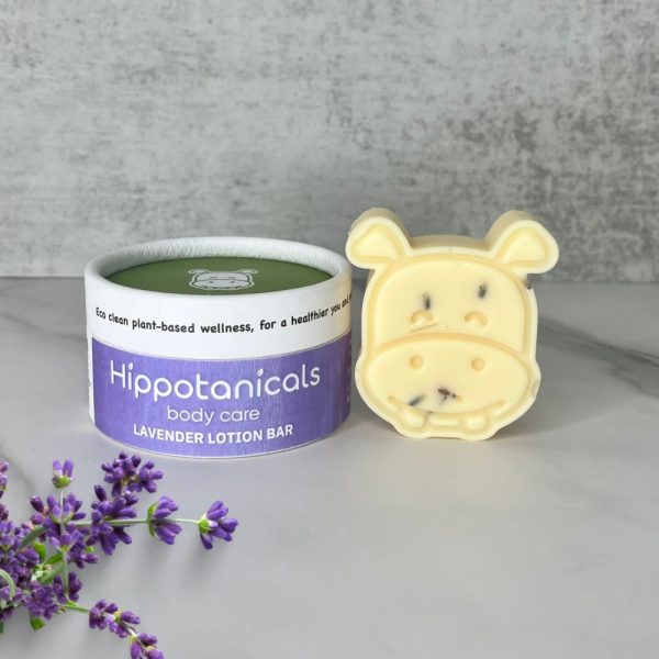 Product Image and Link for Hippotanicals Lavender Lotion Bar – Hippo Head Shaped – 1.7 oz