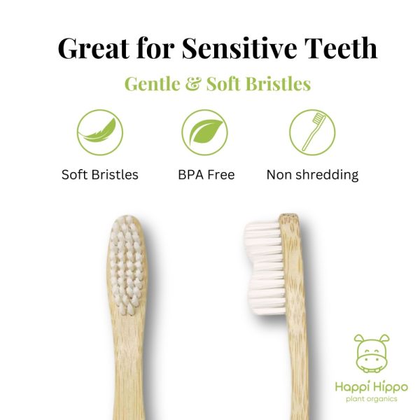 Product Image and Link for Hippotanicals Bamboo Toothbrushes – Set of 12