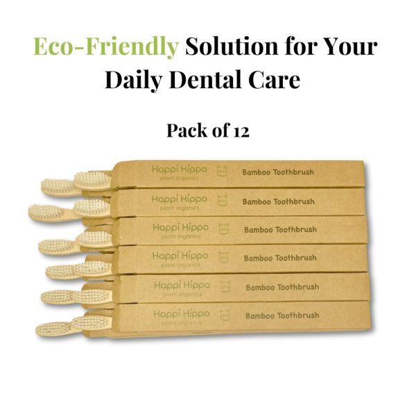 Product Image and Link for Hippotanicals Bamboo Toothbrushes – Set of 12