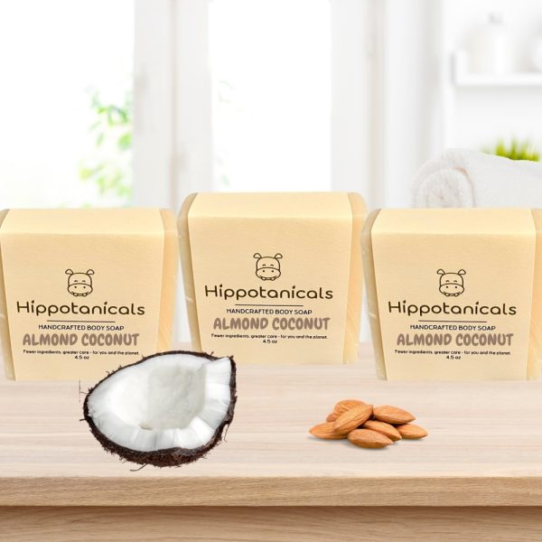 Product Image and Link for Hippotanicals Almond Coconut Soap – 3 Pack