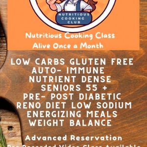 Product Image and Link for Nutrition Cooking Club Deposit