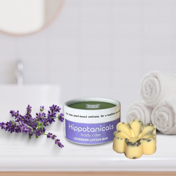 Product Image and Link for Hippotanicals Lavender Lotion Bar – Flower Shaped – 1 oz