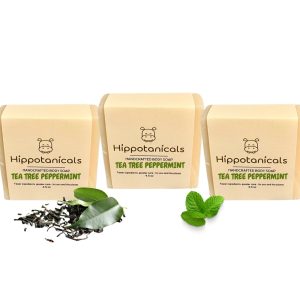 Product Image and Link for Hippotanicals Tea Tree Peppermint Soap – 3 Pack