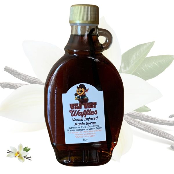 Product Image and Link for Wild West Waffles Vanilla Infused Maple Syrup