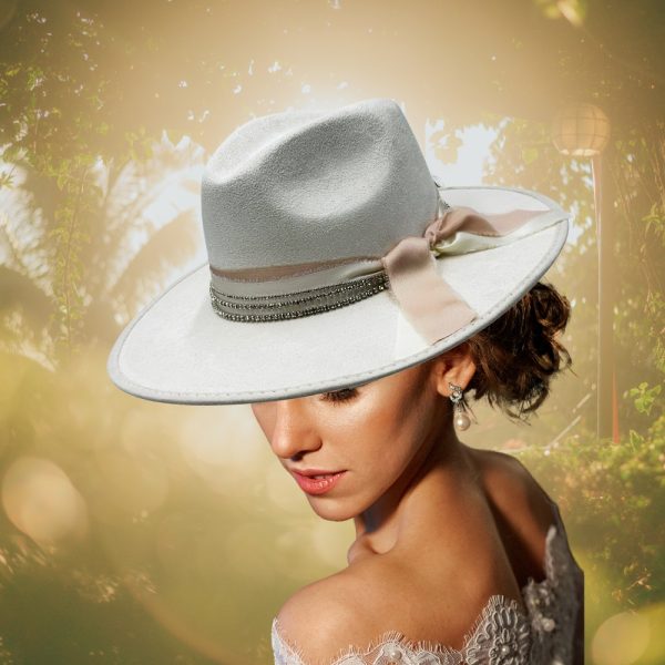 Product Image and Link for Rosa – Luxury Bridal Rhinestone Trim & Soft Ribbon Bow