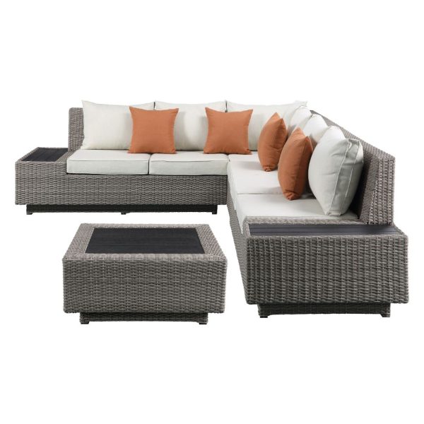 Product Image and Link for Salena Patio L shape Sofa & Ottoman