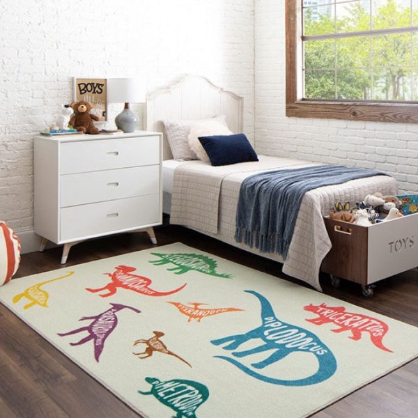 Product Image and Link for BARON AREA RUG DINOSAURS
