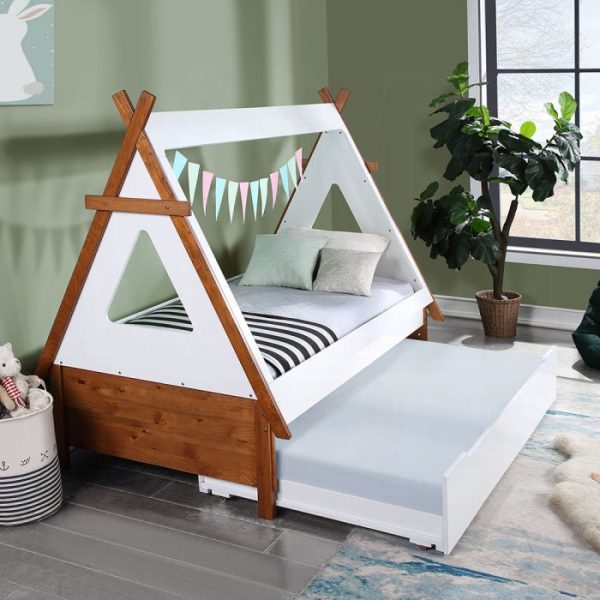 Product Image and Link for BED – LOREEN TWIN BED WITH TRUNDLE