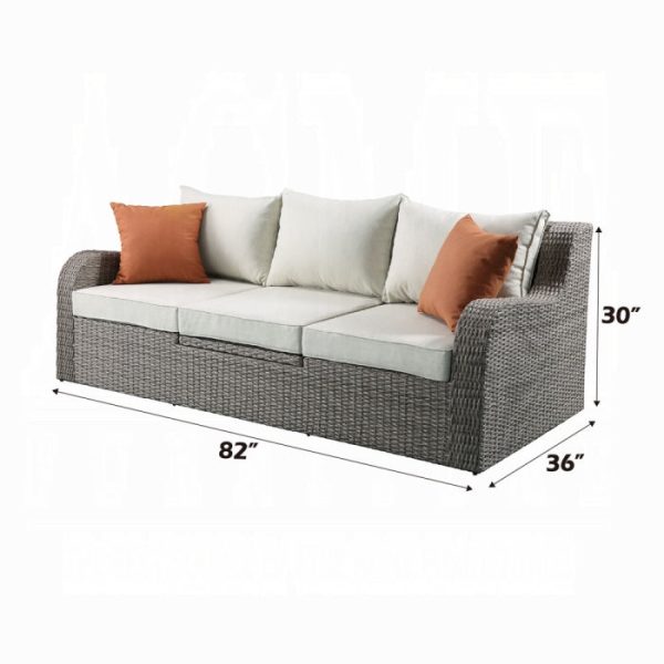 Product Image and Link for Salena Patio Sofa with Two Ottomans