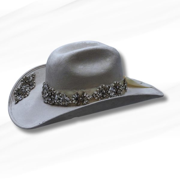 Product Image and Link for Carolina – Luxury Rhinestone & Pearl Bridal Cowgirl Hat