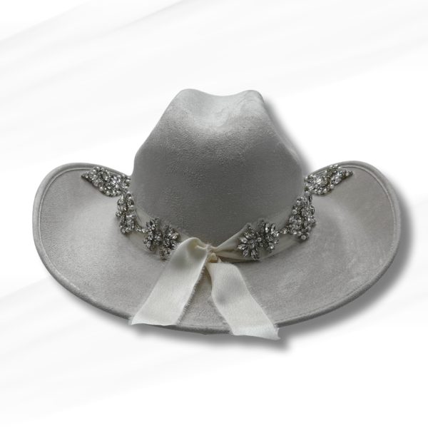 Product Image and Link for Carolina – Luxury Rhinestone & Pearl Bridal Cowgirl Hat