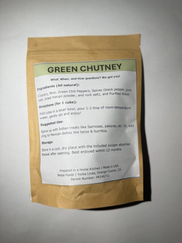 Product Image and Link for Green Chutney
