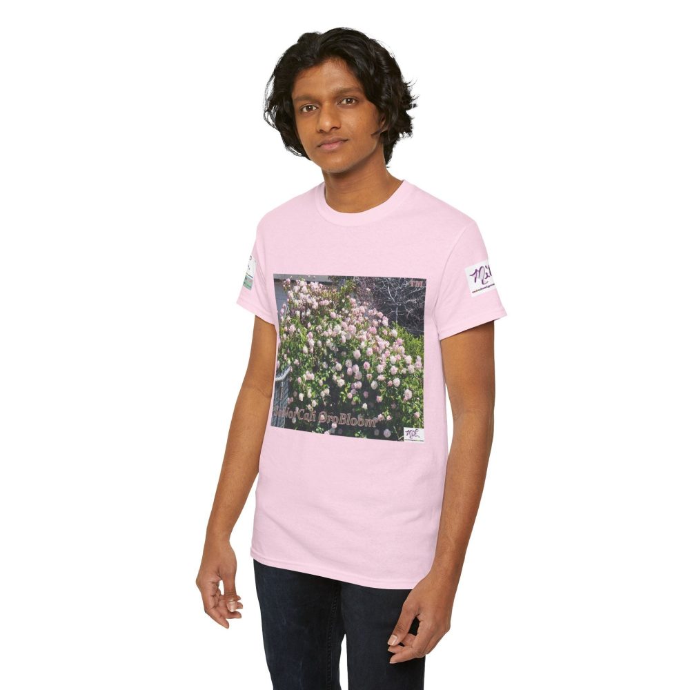 Product Image and Link for Unisex Heavy Cotton Tee:  “SoNorCali(tm)” – “OroBloom(tm)” – Sleeve Logos