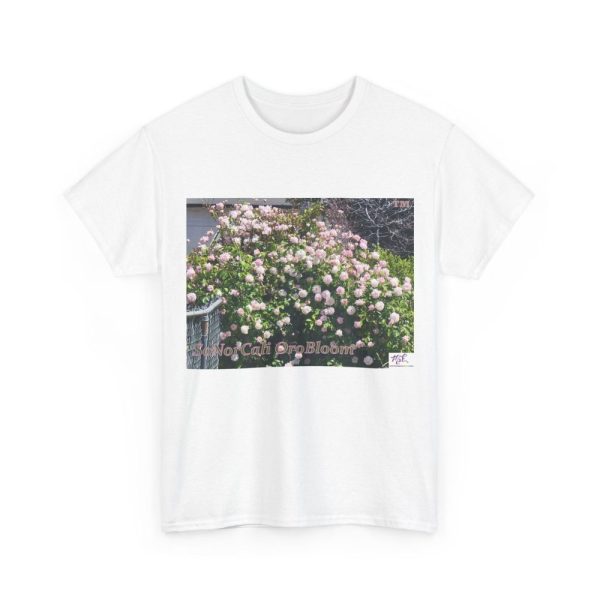 Product Image and Link for Unisex Heavy Cotton Tee:  “SoNorCali(tm)” – “OroBloom(tm)” – Blank Sleeves
