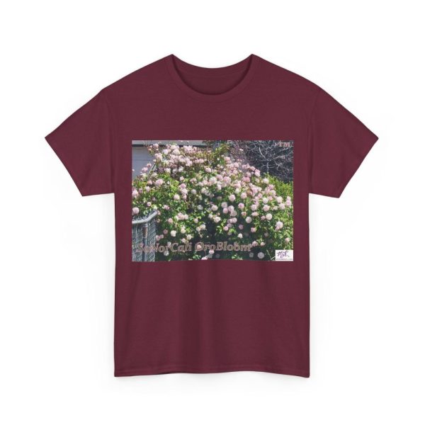 Product Image and Link for Unisex Heavy Cotton Tee:  “SoNorCali(tm)” – “OroBloom(tm)” – Blank Sleeves