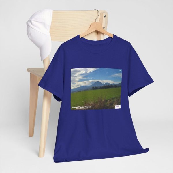 Product Image and Link for Unisex Heavy Cotton Tee:  “Mount Vernon Verdant(tm)” – Blank Sleeves