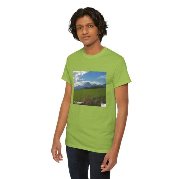 Product Image and Link for Unisex Heavy Cotton Tee:  “Mount Vernon Verdant(tm)” – Blank Sleeves