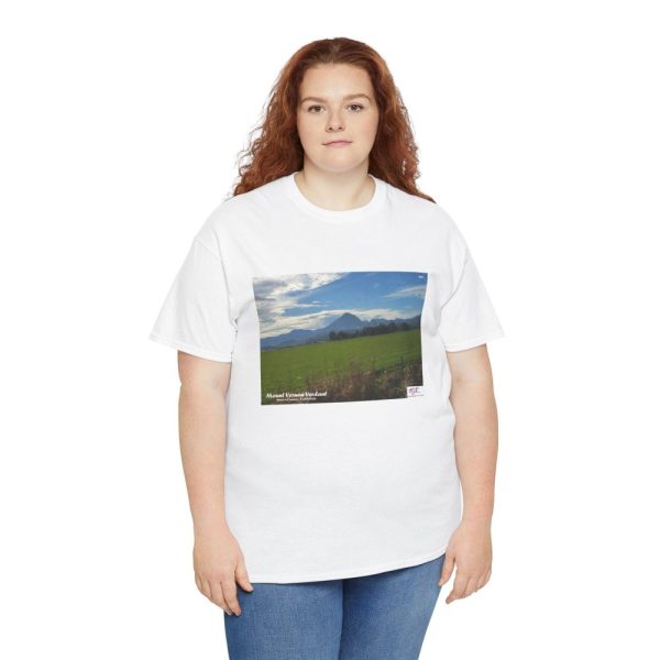 Product Image and Link for Unisex Heavy Cotton Tee:  “Mount Vernon Verdant(tm)” – Blank Sleeves