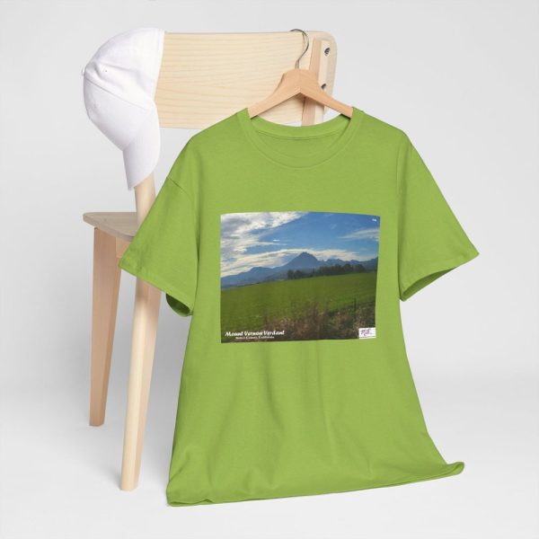 Product Image and Link for Unisex Heavy Cotton Tee:  “Mount Vernon Verdant(tm)” – Blank Sleeves