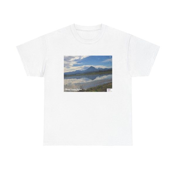 Product Image and Link for Heavy Cotton Tee:  “Mount Vernon Reflect(tm)” – Blank Sleeves