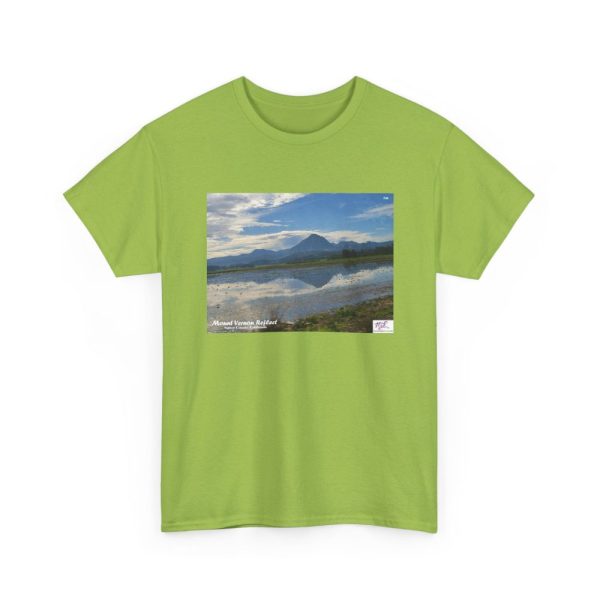 Product Image and Link for Heavy Cotton Tee:  “Mount Vernon Reflect(tm)” – Blank Sleeves
