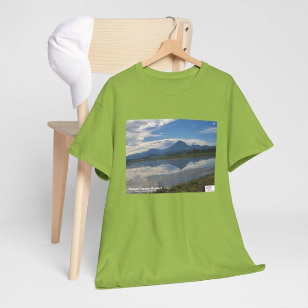 Product Image and Link for Heavy Cotton Tee:  “Mount Vernon Reflect(tm)” – Blank Sleeves