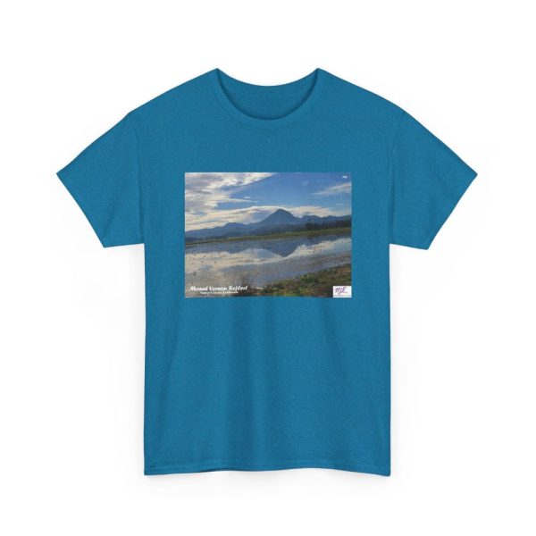 Product Image and Link for Heavy Cotton Tee:  “Mount Vernon Reflect(tm)” – Blank Sleeves