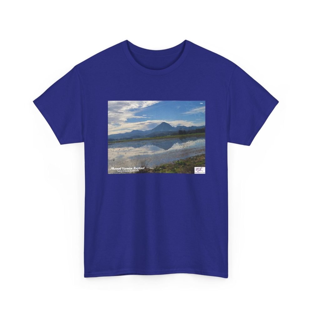 Product Image and Link for Heavy Cotton Tee: “Mount Vernon Reflect(tm)” – Blank Sleeves