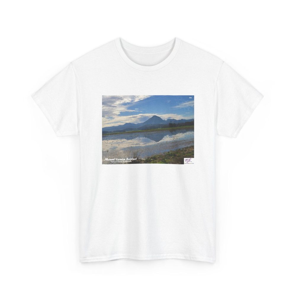 Product Image and Link for Heavy Cotton Tee: “Mount Vernon Reflect(tm)” – Blank Sleeves