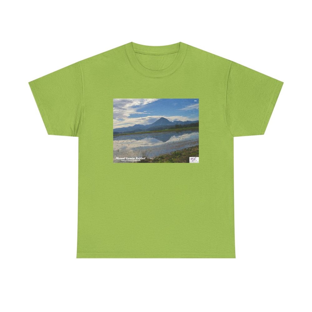 Product Image and Link for Heavy Cotton Tee: “Mount Vernon Reflect(tm)” – Blank Sleeves
