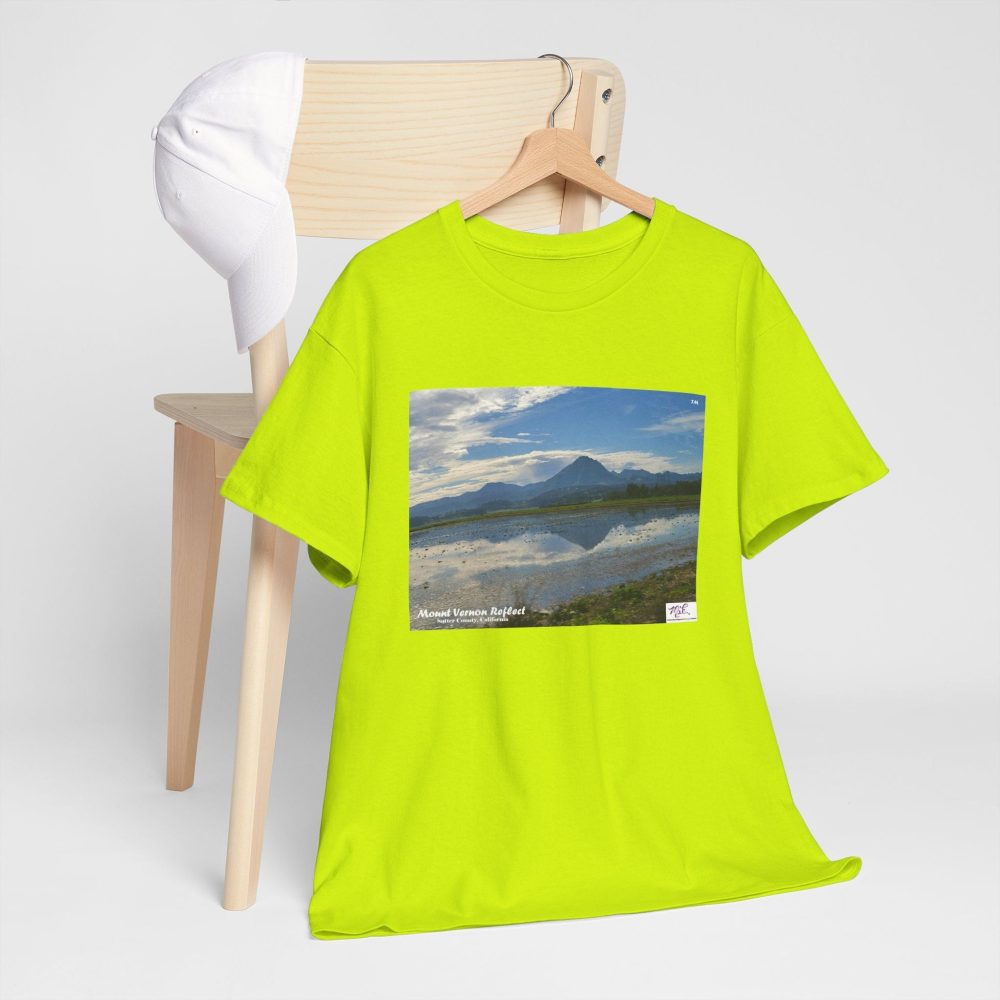Product Image and Link for Heavy Cotton Tee: “Mount Vernon Reflect(tm)” – Blank Sleeves