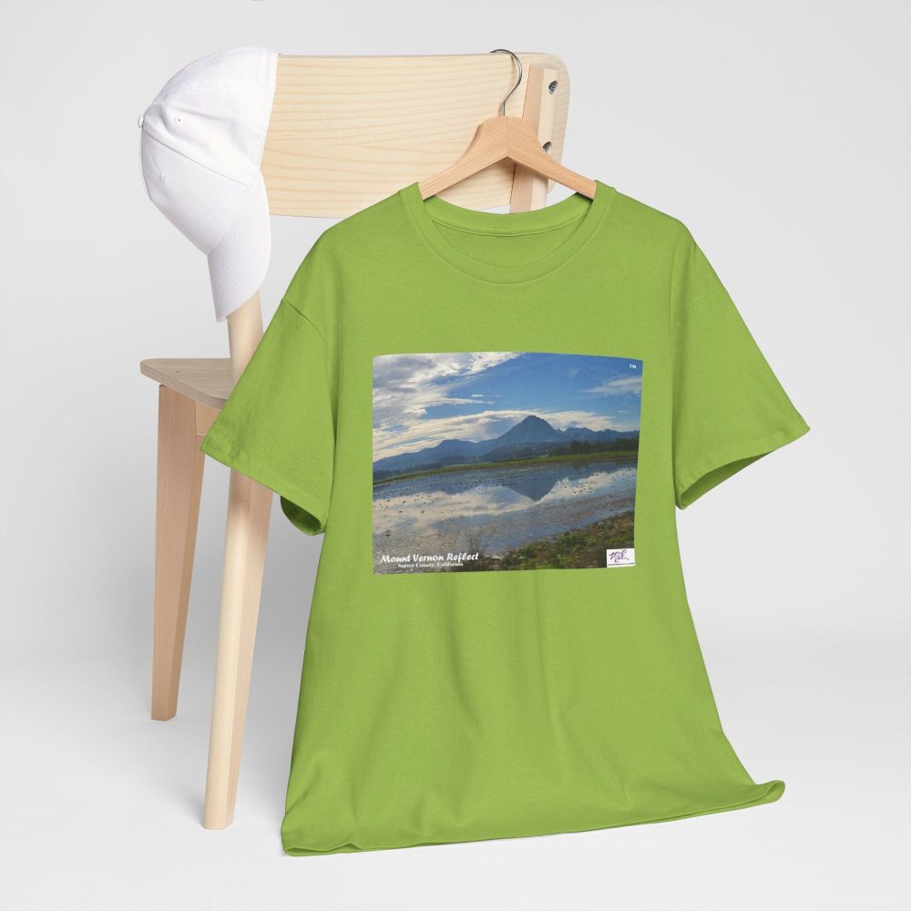Product Image and Link for Heavy Cotton Tee: “Mount Vernon Reflect(tm)” – Blank Sleeves