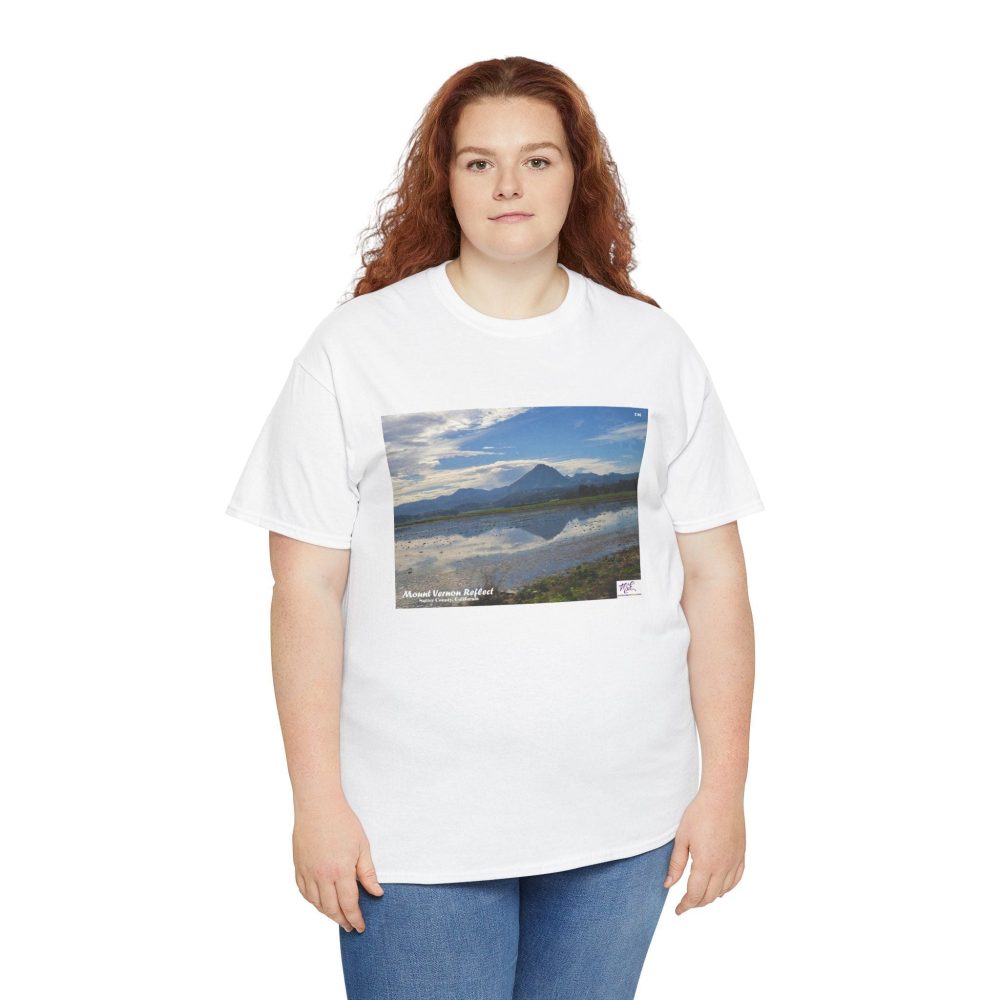 Product Image and Link for Heavy Cotton Tee: “Mount Vernon Reflect(tm)” – Blank Sleeves