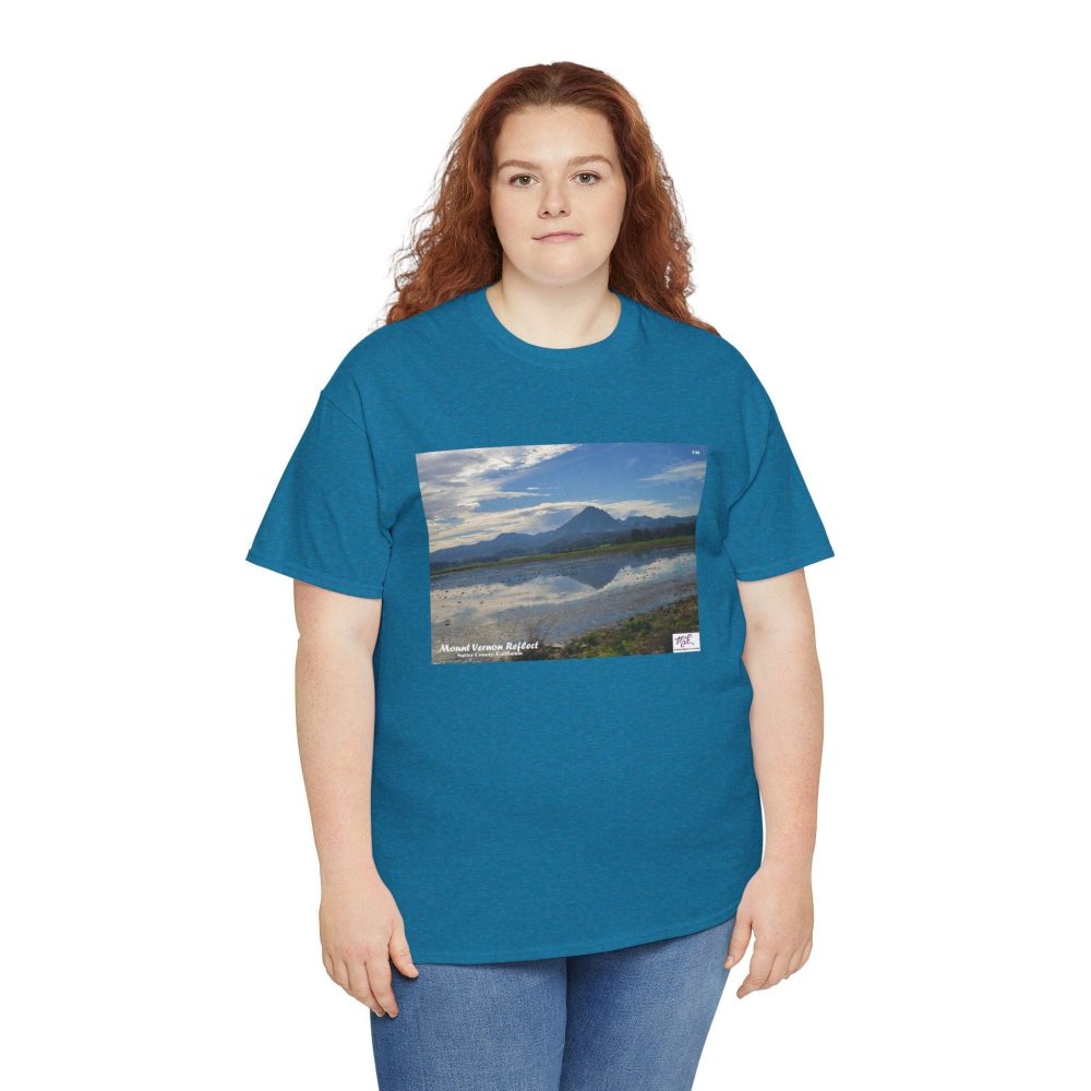 Product Image and Link for Heavy Cotton Tee: “Mount Vernon Reflect(tm)” – Blank Sleeves