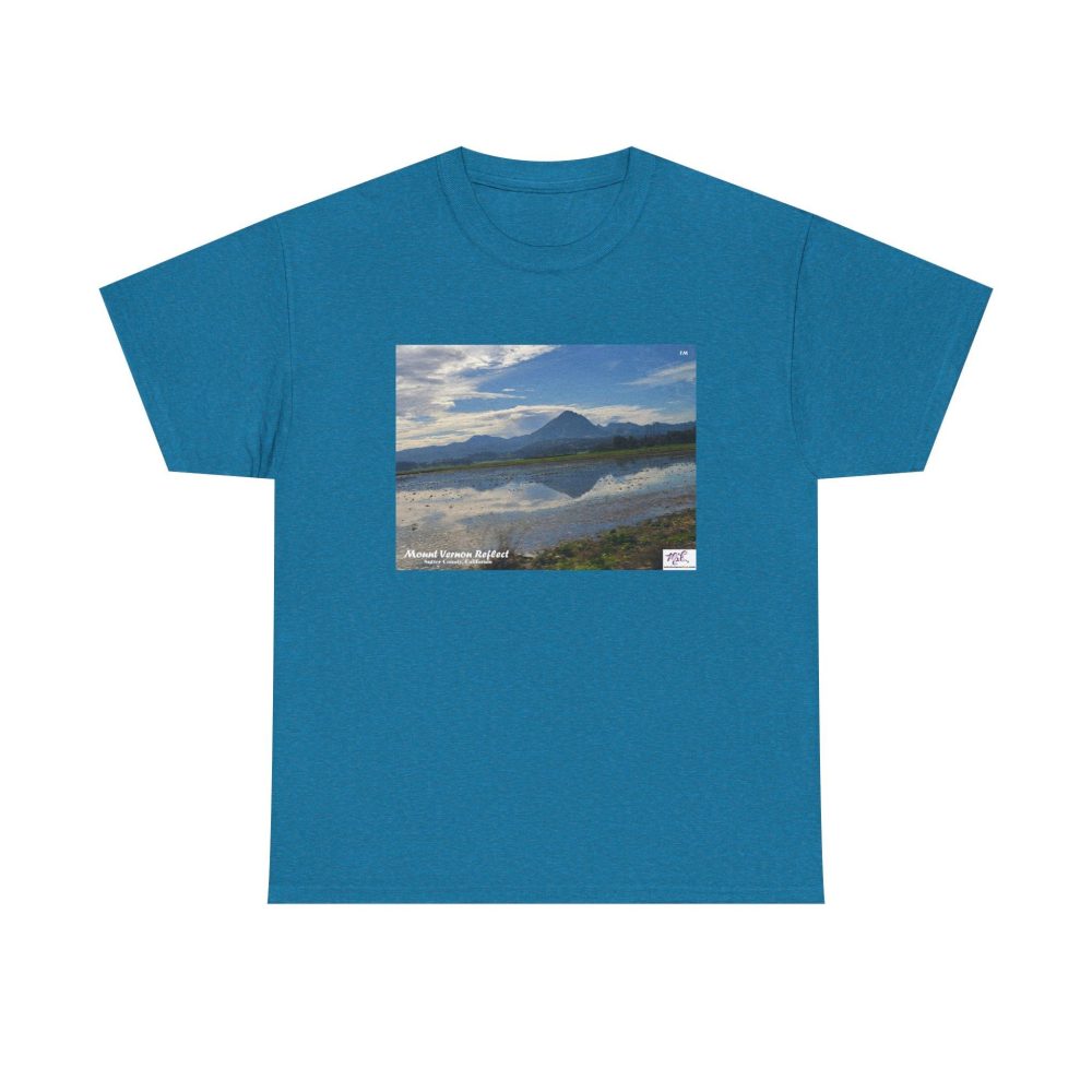 Product Image and Link for Heavy Cotton Tee: “Mount Vernon Reflect(tm)” – Blank Sleeves