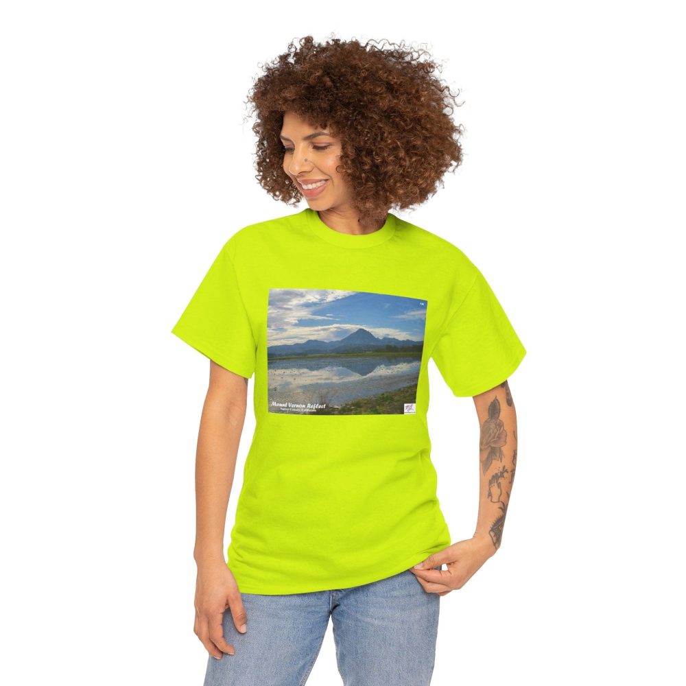 Product Image and Link for Heavy Cotton Tee: “Mount Vernon Reflect(tm)” – Blank Sleeves