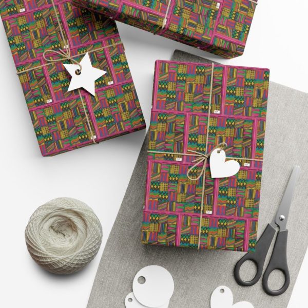 Product Image and Link for Gift Wrap Papers – “Psychedelic Calendar(tm)” – “Garden(tm)” – Small Square – Three Sizes