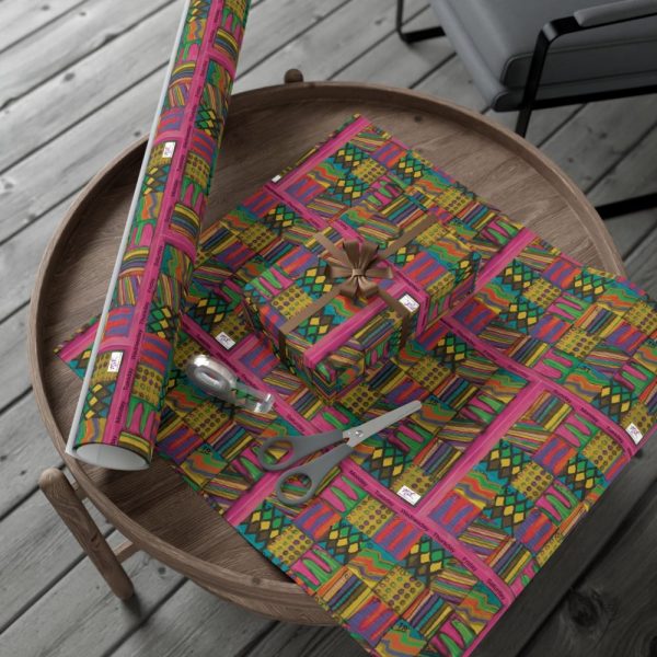 Product Image and Link for Gift Wrap Papers – “Psychedelic Calendar(tm)” – “Garden(tm)” – Small Square – Three Sizes